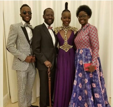 Dorothy Nyong'o with her husband and their two kids.
